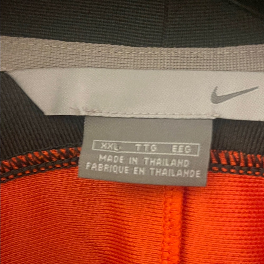Nike Black Shirt with Orange Highlights - Picture 2 of 3